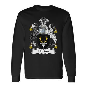 Horton Coat Of Arms Crest Long Sleeve T-Shirt T-Shirt | Mazezy AU