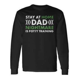 House Husband Domestic Engineer Stay At Home Father's Day Long Sleeve T-Shirt | Mazezy