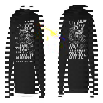 I'm 7 This Is How I Roll Monster Truck 7Th Birthday Boys Long Sleeve - Monsterry