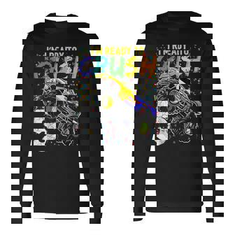 I'm Ready To Crush 5 Monster Truck 5Th Birthday Boys Long Sleeve T-Shirt - Monsterry
