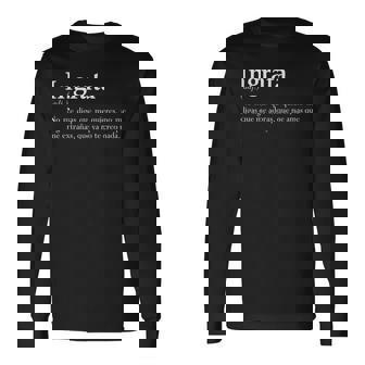 Ingrata Cafe Cool Rock Spanish Espanol Latino Present Long Sleeve T-Shirt | Mazezy