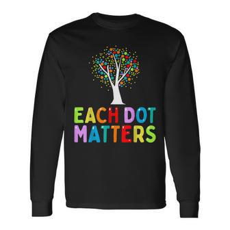 International Dot Day Each Dot Matters Unity Tree Polka Dot Long Sleeve - Seseable