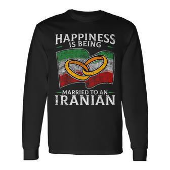 Iranian Persian Wedding Iran Marriage Heritage Root Long Sleeve T-Shirt | Mazezy