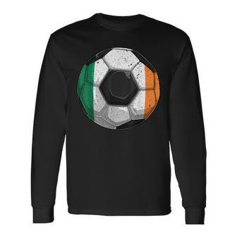 Ireland Soccer Irish Flag Boys Long Sleeve T-Shirt - Thegiftio