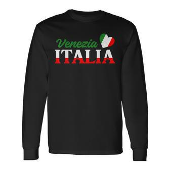 Italian City Italy Born Culture Cute Venezia Italia Long Sleeve T-Shirt T-Shirt | Mazezy