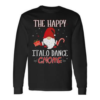 Italo Dance Xmas Gnome Christmas Group Costume Long Sleeve T-Shirt | Mazezy