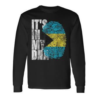 Its In My Dna Bahamas Independence Day Bahamas Long Sleeve T-Shirt T-Shirt | Mazezy