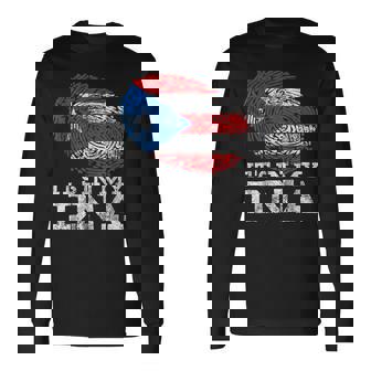 It's In My Dna Puerto Rico Rican Hispanic Heritage Month Long Sleeve T-Shirt | Seseable FR