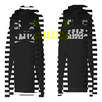 Jamaica 61 Independence Day 2023 Jamaican Flag Clothing Jamaican Flag Long Sleeve T-Shirt T-Shirt | Mazezy