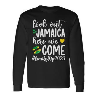 Jamaica Here We Come Trip 2023 Vacation Jamaica Long Sleeve T-Shirt - Seseable