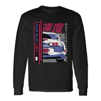 Jdm Japanese Domestic Market 90S Retro Japanese Race Car 90S Vintage Long Sleeve T-Shirt T-Shirt | Mazezy
