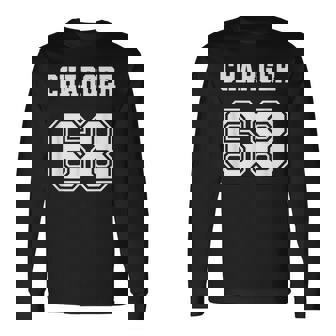 Jersey Style Charger 68 1968 Old School Classic Muscle Car Long Sleeve T-Shirt T-Shirt | Mazezy