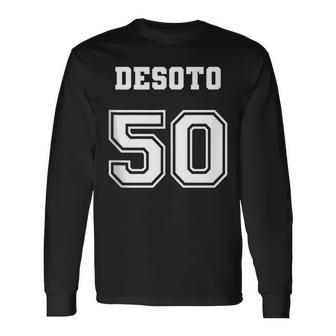 Jersey Style Desoto De Soto 50 1950 Antique Classic Car Long Sleeve T-Shirt | Mazezy