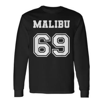 Jersey Style Malibu 69 1969 Old School Muscle Car California California And Merchandise Long Sleeve T-Shirt T-Shirt | Mazezy