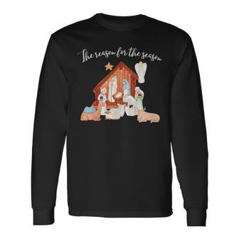 Jesus Is The Reason For The Season Christmas Long Sleeve T-Shirt | Mazezy