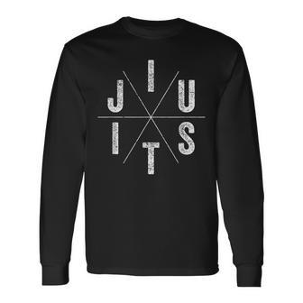 Jiu Jitsu Bjj Vintage Brazilian Jiu Jitsu Long Sleeve T-Shirt | Mazezy