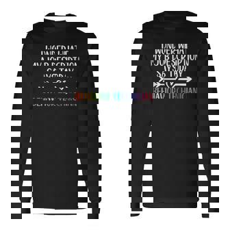 Job Description Behavior Technician Behavior Analyst Long Sleeve T-Shirt | Mazezy