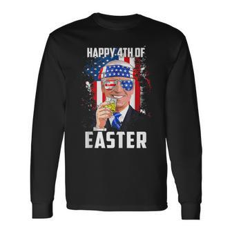 Joe Biden Confused Happy 4Th Of Easter 4Th Of July Long Sleeve T-Shirt | Mazezy