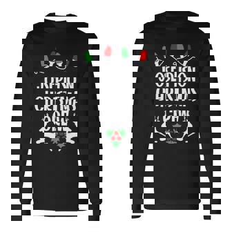 Josephson Name Christmas Crew Josephson Long Sleeve T-Shirt | Seseable CA