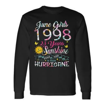 June Girls 1998 Birthday 23 Years Old Awesome Since 1998 Long Sleeve T-Shirt | Mazezy