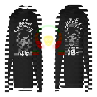Junenth 1865 Black American Africa Long Sleeve T-Shirt | Mazezy
