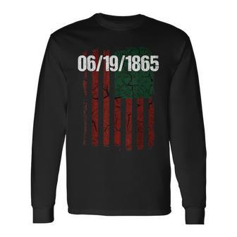 Junenth 1865 Black Pride Long Sleeve T-Shirt | Mazezy