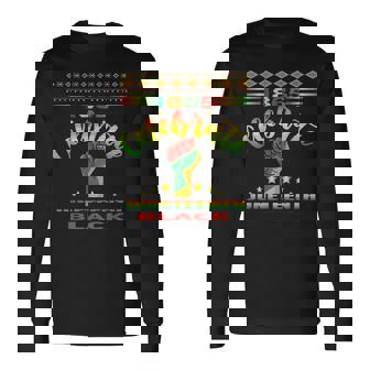 Junenth 1865 Celebrate African American Long Sleeve T-Shirt | Mazezy