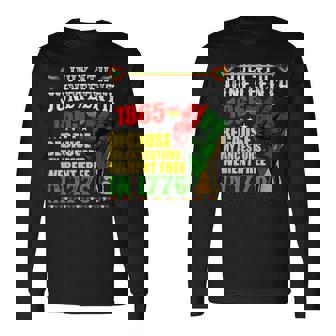 Junenth Breaking Every Chain Since 1865 African American Long Sleeve T-Shirt - Seseable