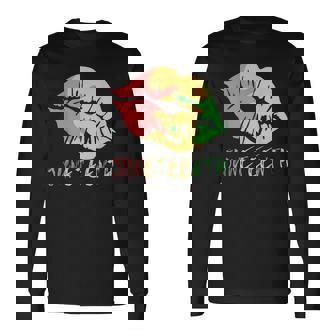 Junenth Celebrate 1865Black History African American Long Sleeve T-Shirt T-Shirt | Mazezy