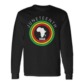 Junenth Is My Independence 1865 Black African July 4Th Long Sleeve T-Shirt | Mazezy