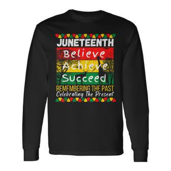 Junenth Is My Independence Day Black Pride Melanin Long Sleeve T-Shirt T-Shirt | Mazezy