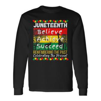 Junenth Is My Independence Day Black Pride Melanin Pride Month Long Sleeve T-Shirt T-Shirt | Mazezy