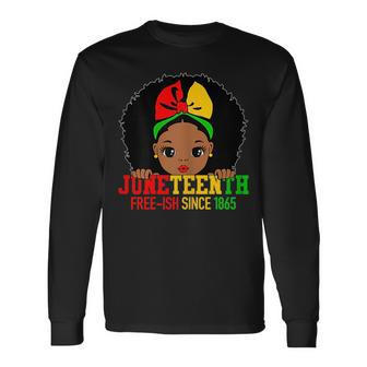 Junenth Is My Independence Day Celebrate Black Girl Long Sleeve T-Shirt T-Shirt | Mazezy