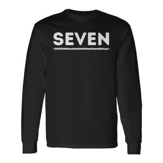 Jungkook Seven Minimalist Futuristic Kpop Long Sleeve T-Shirt - Seseable