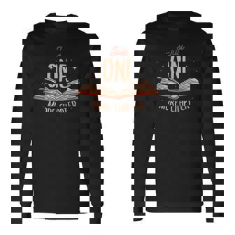 Just One More Chapter For A Readers Reading Long Sleeve T-Shirt - Thegiftio
