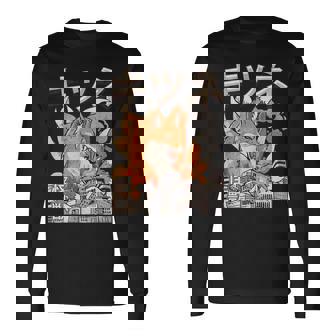 Kaiju Kitsune Nine Tailed Fox Japanese Monster Long Sleeve T-Shirt | Mazezy