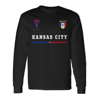 Kansas City 2 SportsSoccer Jersey National Pride Long Sleeve T-Shirt T-Shirt | Mazezy