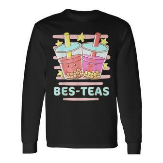 Kawaii Boba Bes-Teas Besties Best Friends Bubble Tea Long Sleeve T-Shirt T-Shirt | Mazezy