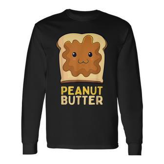 Kawaii Pb&J Peanut Butter & Jelly Matching Halloween Costume Long Sleeve T-Shirt - Monsterry AU
