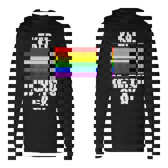 Keep Jiu Jitsu Gay Lgbt Gay Pride Month 2023 Ally Flag Pride Month Long Sleeve T-Shirt T-Shirt | Mazezy