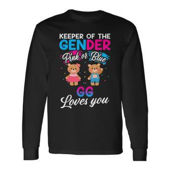 Keeper Of The Gender Pink Or Blue Gg Loves You Reveal Long Sleeve T-Shirt - Monsterry CA