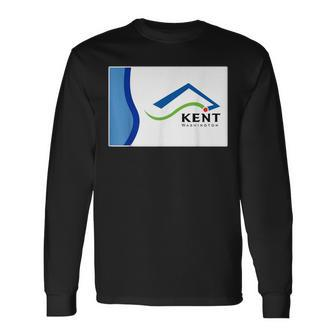 Kent Flag City Pride National Souvenir Long Sleeve T-Shirt T-Shirt | Mazezy