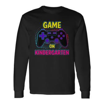 Kindergarten Game On Back To School Video Gamer Long Sleeve T-Shirt - Monsterry AU