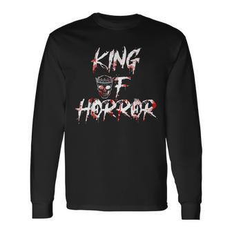 King Of Horror Halloween Father Day King Long Sleeve T-Shirt | Mazezy CA