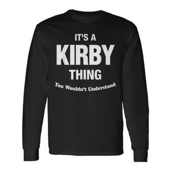 Kirby Thing Name Reunion Reunion Long Sleeve T-Shirt T-Shirt | Mazezy