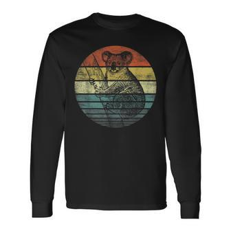Koala Bear Retro Sunset Animal Lover Koala Silhouette Long Sleeve T-Shirt T-Shirt | Mazezy