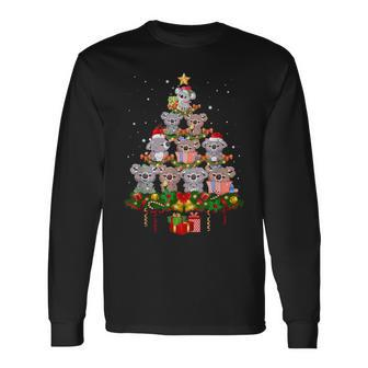 Koala Ornament Decoration Christmas Tree Family Xmas 2023 Long Sleeve T-Shirt | Mazezy