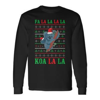 Koala Ugly Christmas Sweater Long Sleeve T-Shirt | Mazezy