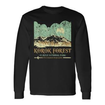 Korok Forest Hyrule National Park Vintage Long Sleeve T-Shirt - Monsterry CA