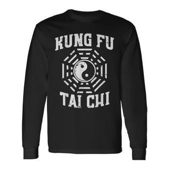 Kung Fu Tai Chi Yin Yang Symbol Chinese Martial Arts Long Sleeve T-Shirt | Mazezy
